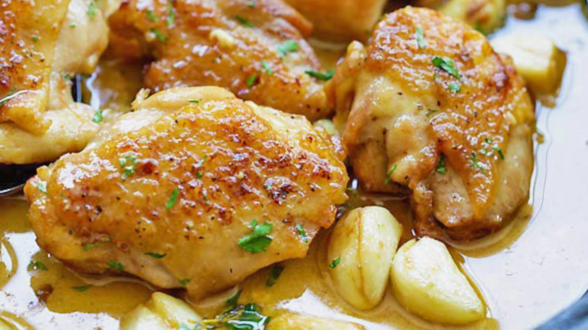 Chicken garlic strip recipe